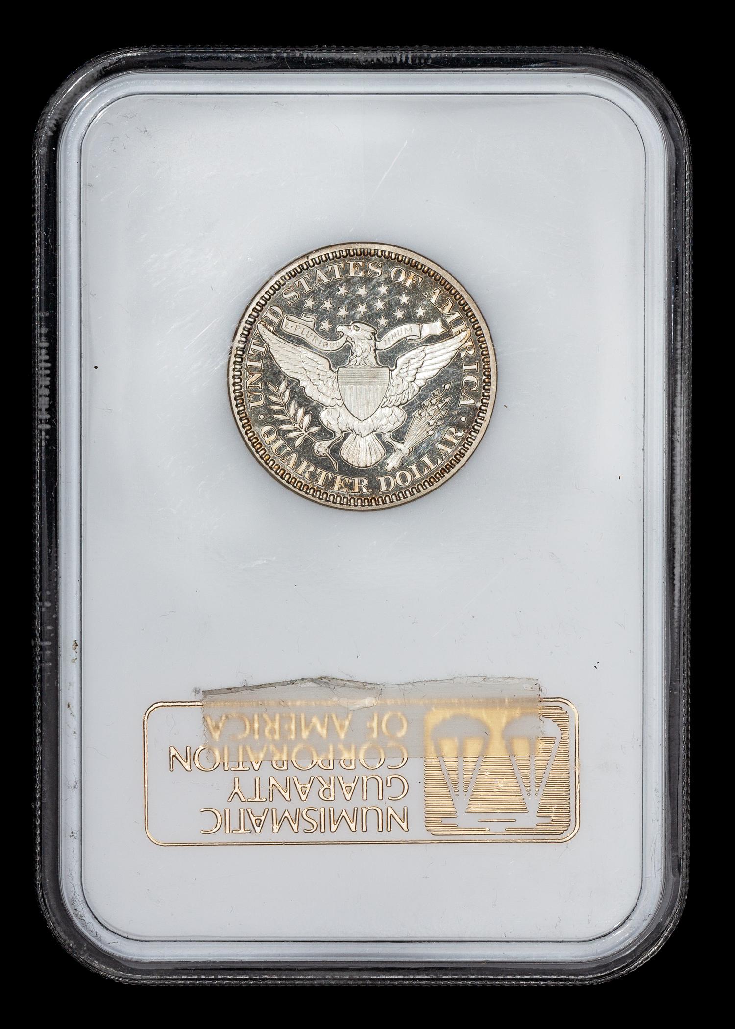 A United States 1913 Barber 25c Proof Coin