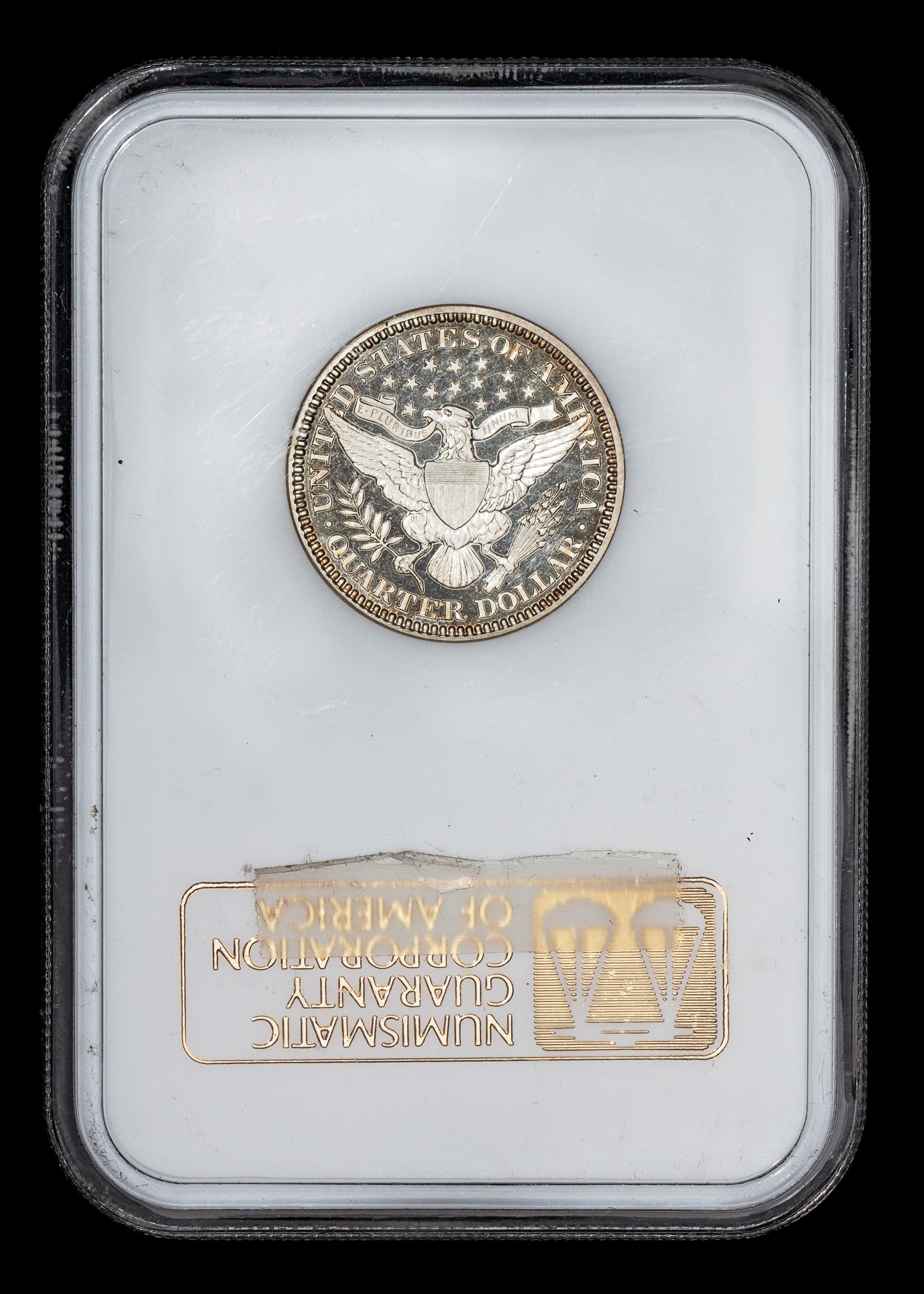 A United States 1913 Barber 25c Proof Coin