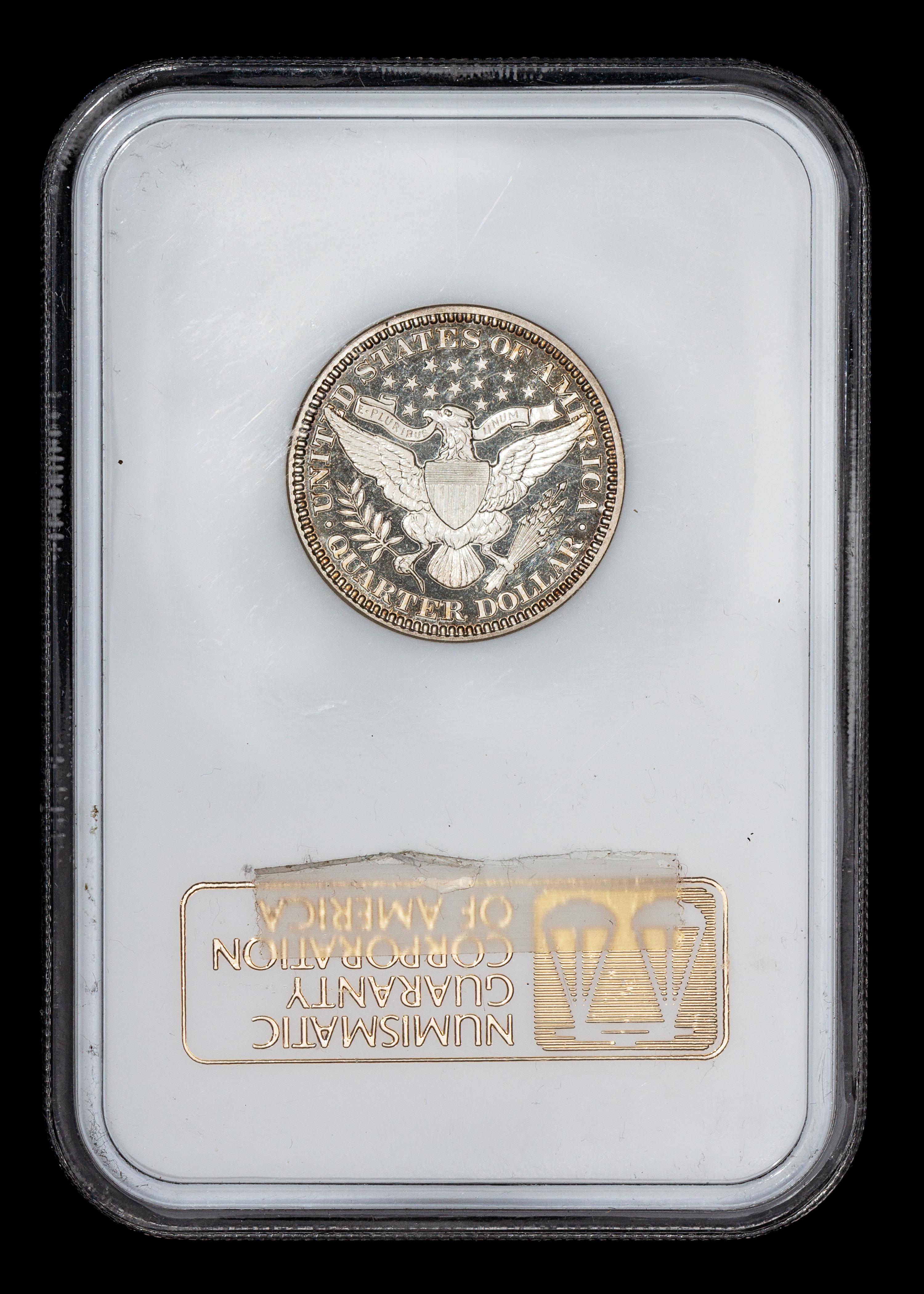 A United States 1913 Barber 25c Proof Coin
