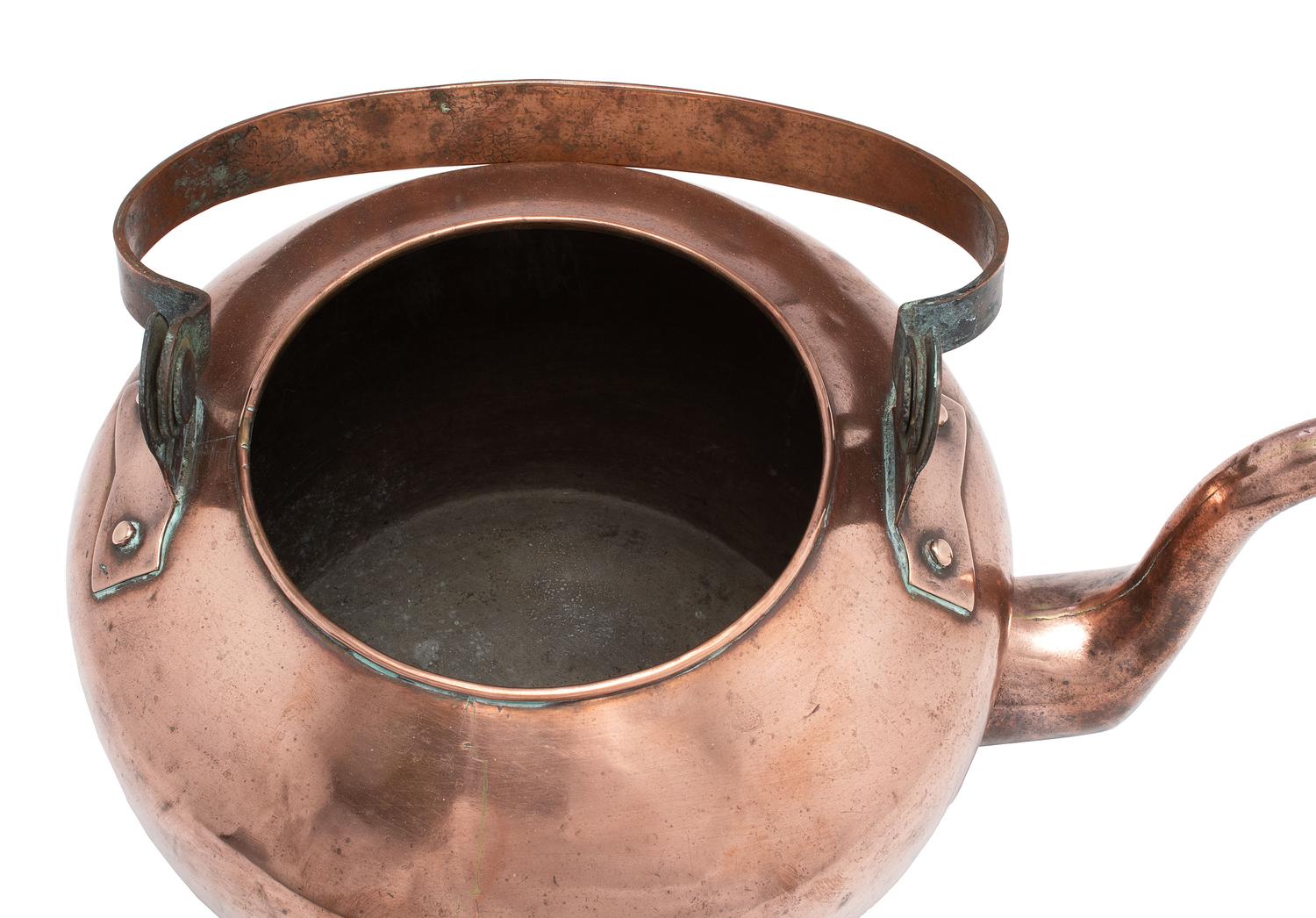 A Signed American Copper Tea Kettle