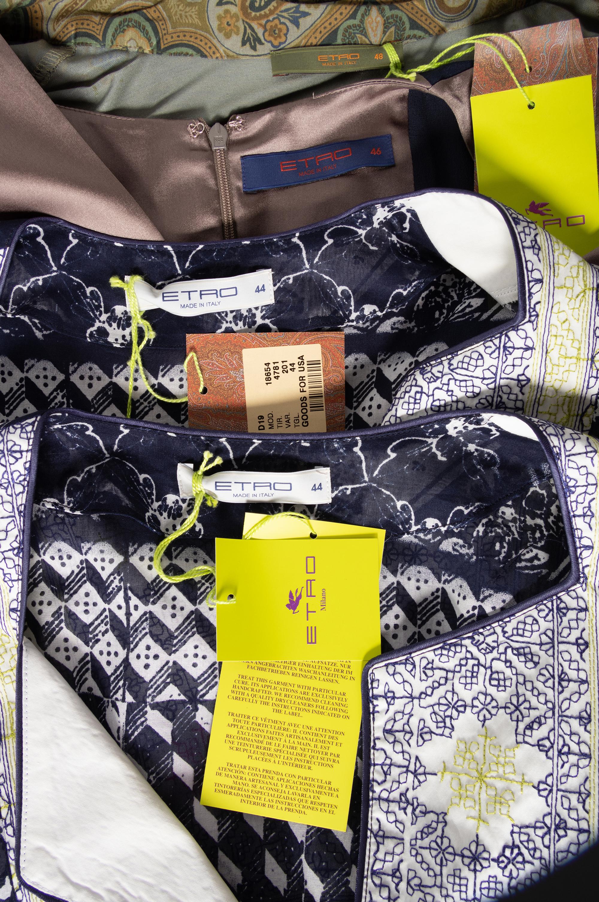 Four Etro Pieces: Two Dresses, Two Identical Tunics