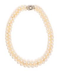 CULTURED PEARL AND DIAMOND NECKLACE