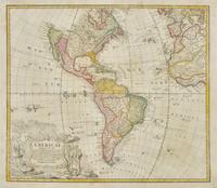 [Maps & Atlases] Americae Mappa generalis Secundum legimitas projectionis Stereiographiae regulas