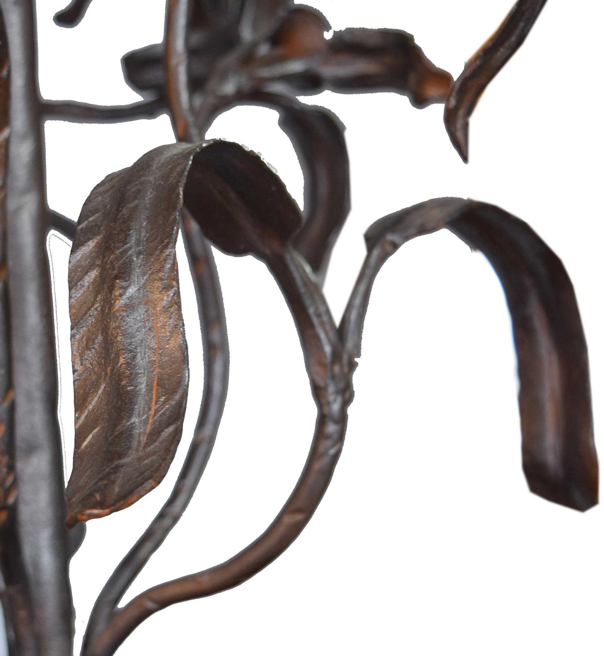 A Cast Iron Table Lamp by Jose Thenee 24" W x 24" D x 44" H — Argentina, Circa 1930