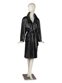 Gucci Belted Leather Coat, 1980s