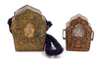 Two Sino-Tibetan Metal Traveling Shrines