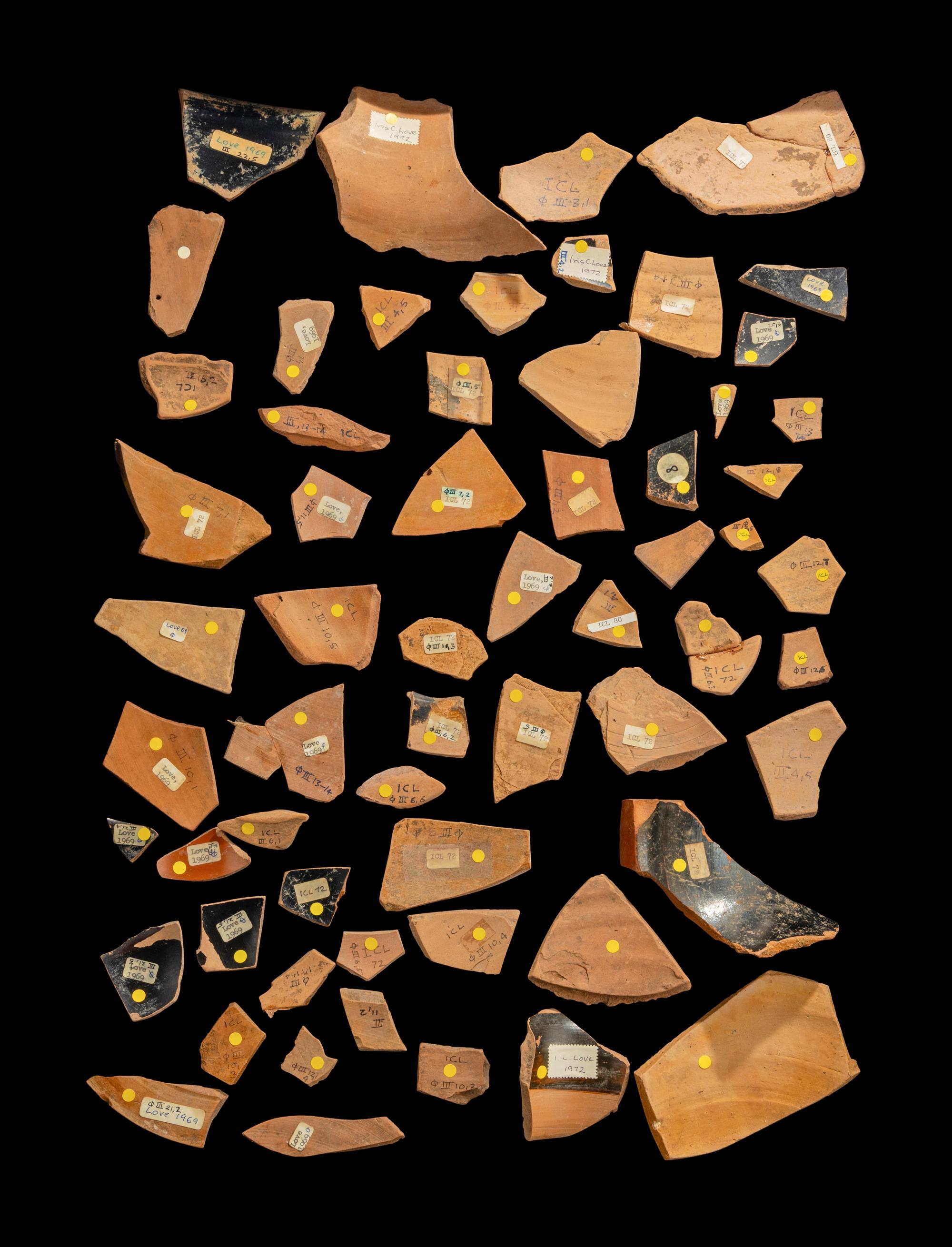 61 Attic Black-Figured Vase Fragments