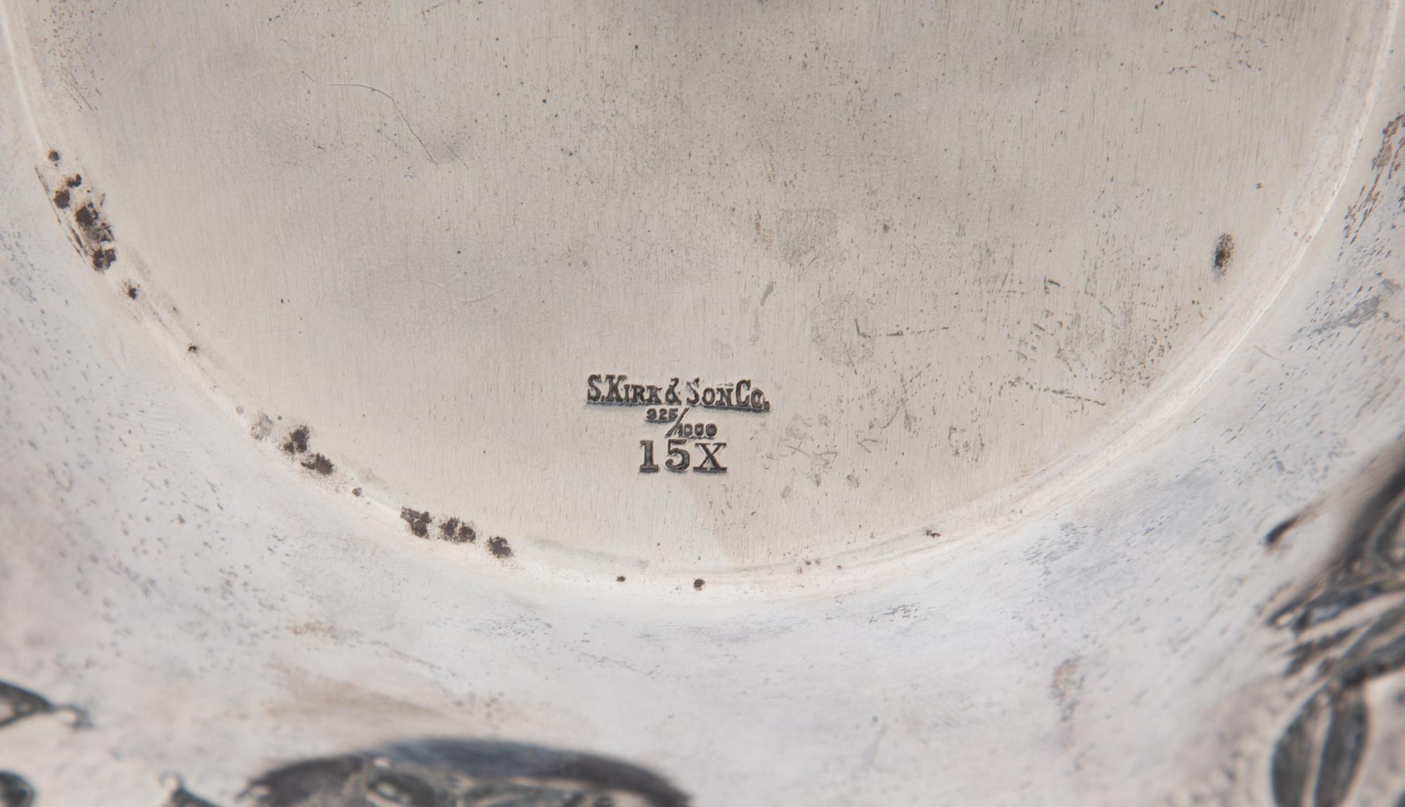 An American Silver Repoussé Floral Border Bowl — S. KIRK & SONS, CO., BALTIMORE