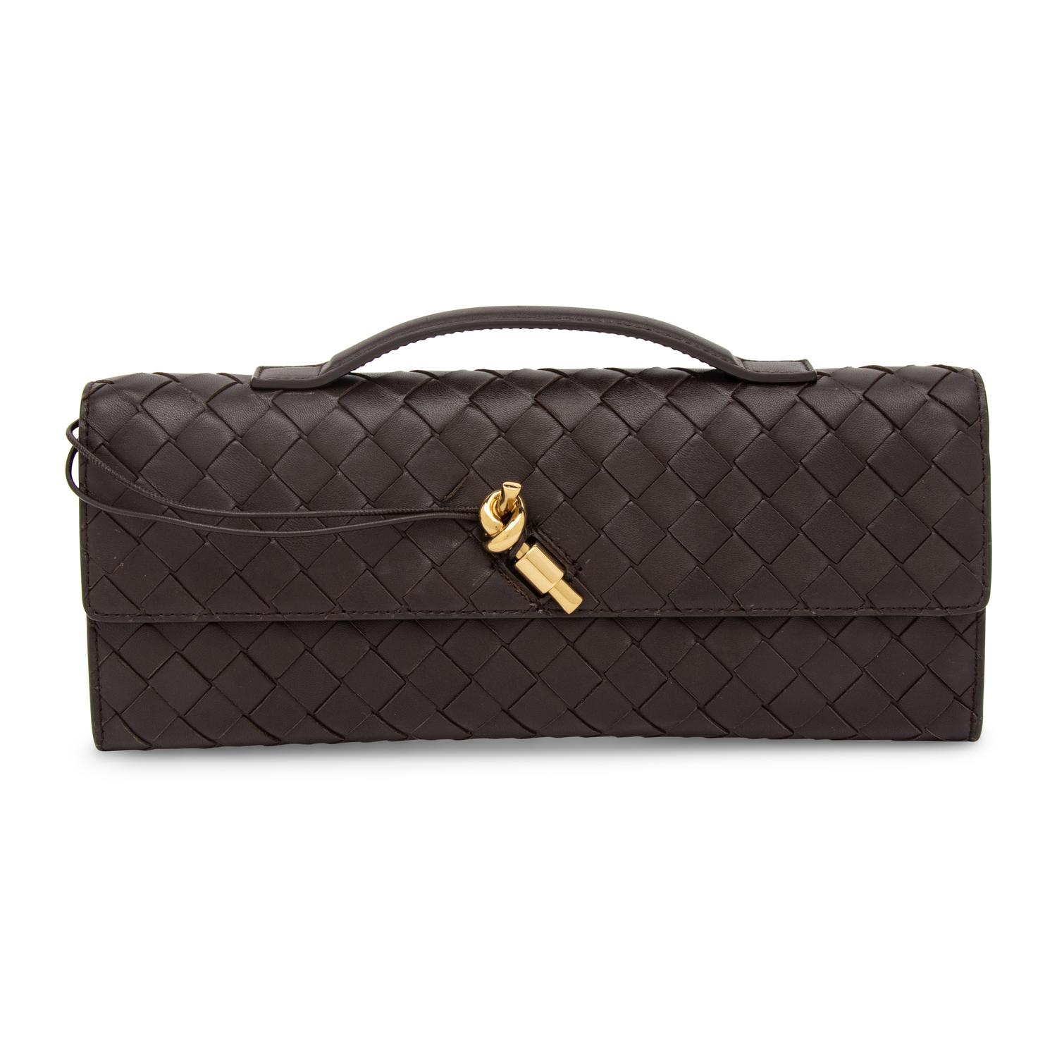 BOTTEGA VENETA, ANDIAMO INTRECCIATO LEATHER CLUTCH