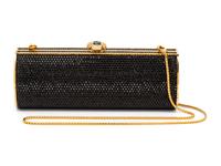 Judith Leiber Black Crystal Minaudière