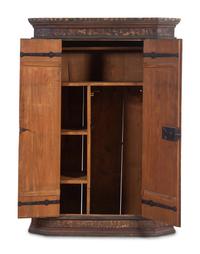 A German or Northern European Painted Schrank