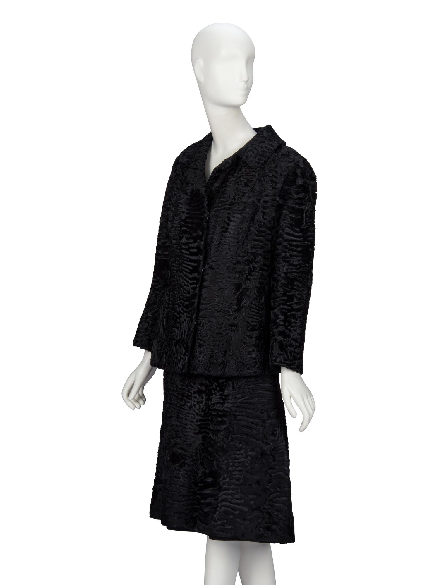 A Broadtail Skirt Suit