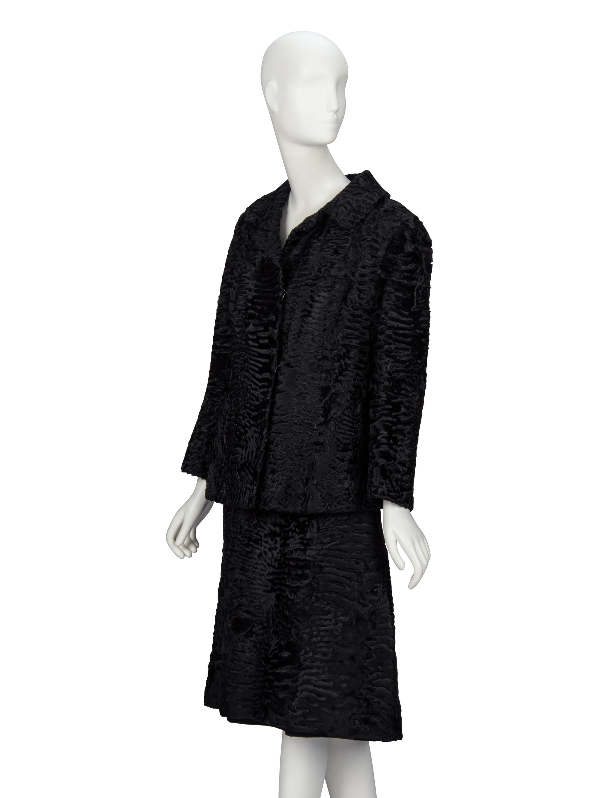 A Broadtail Skirt Suit