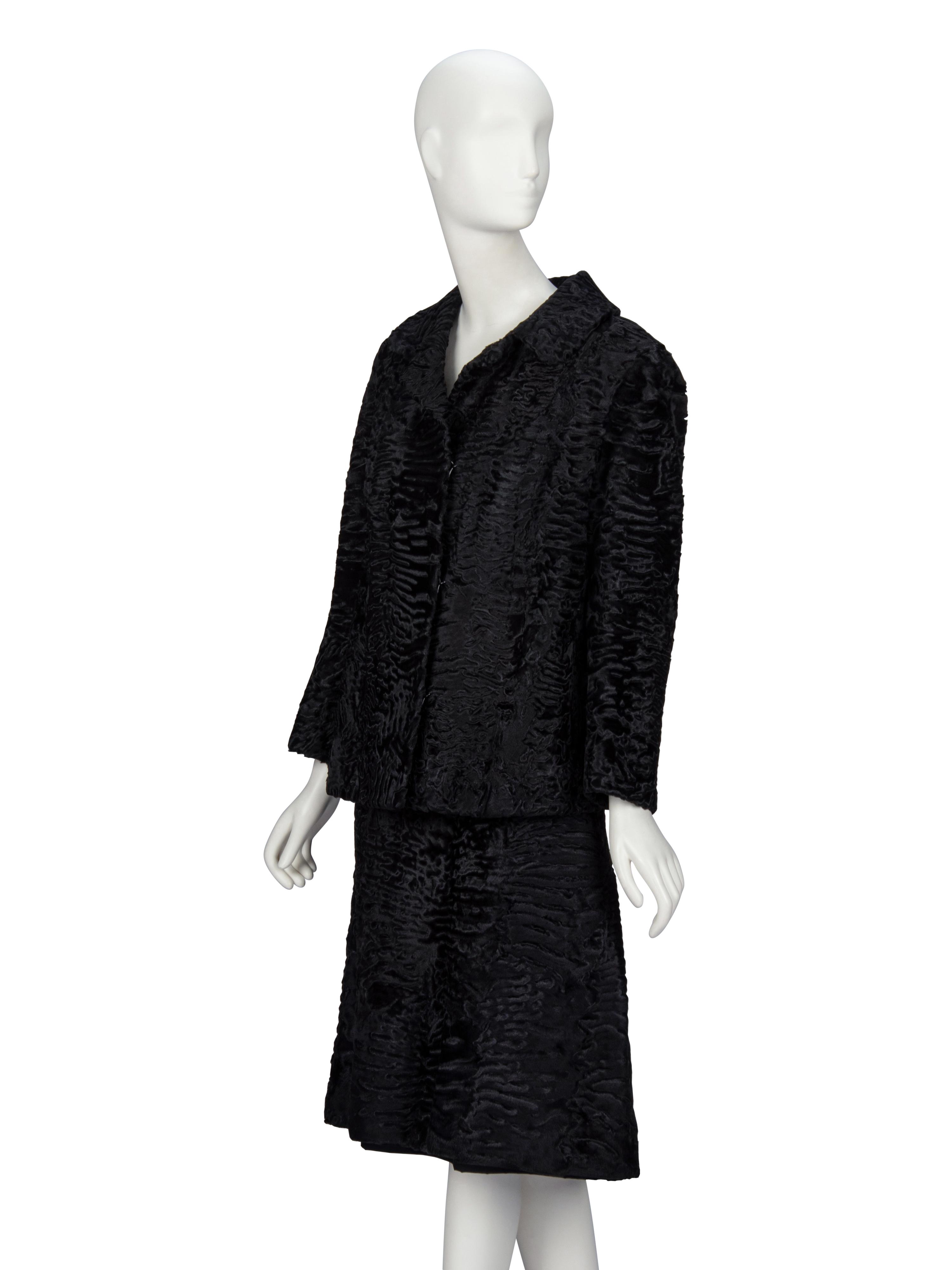 A Broadtail Skirt Suit