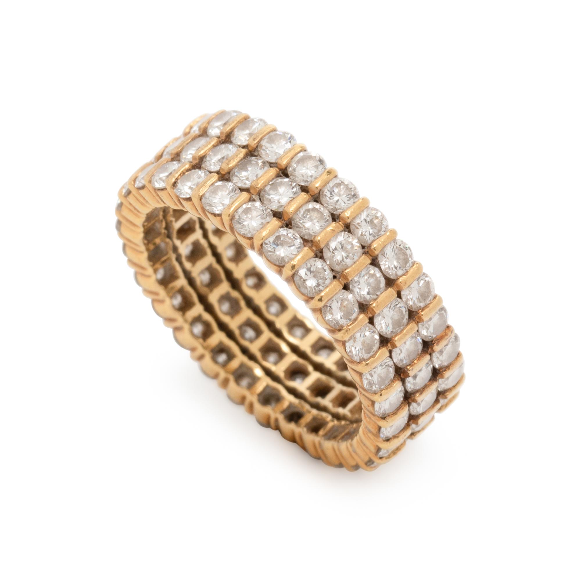 YELLOW GOLD AND DIAMOND RING