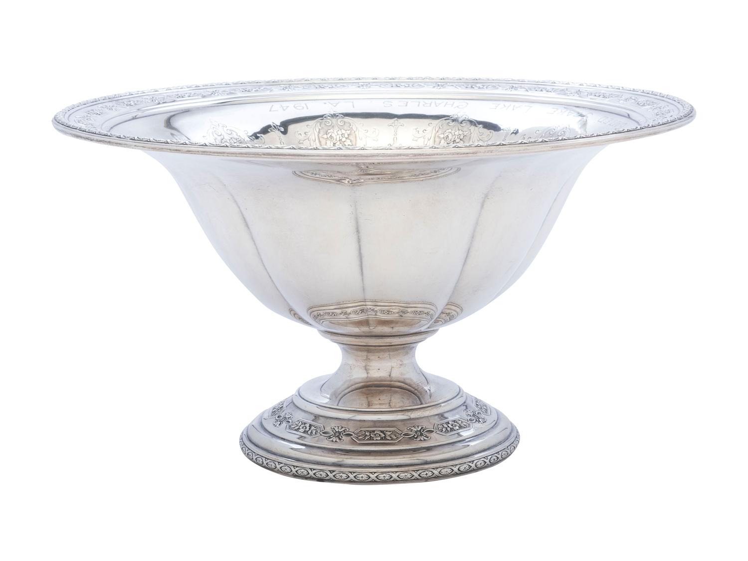 An American Silver Trophy Compote