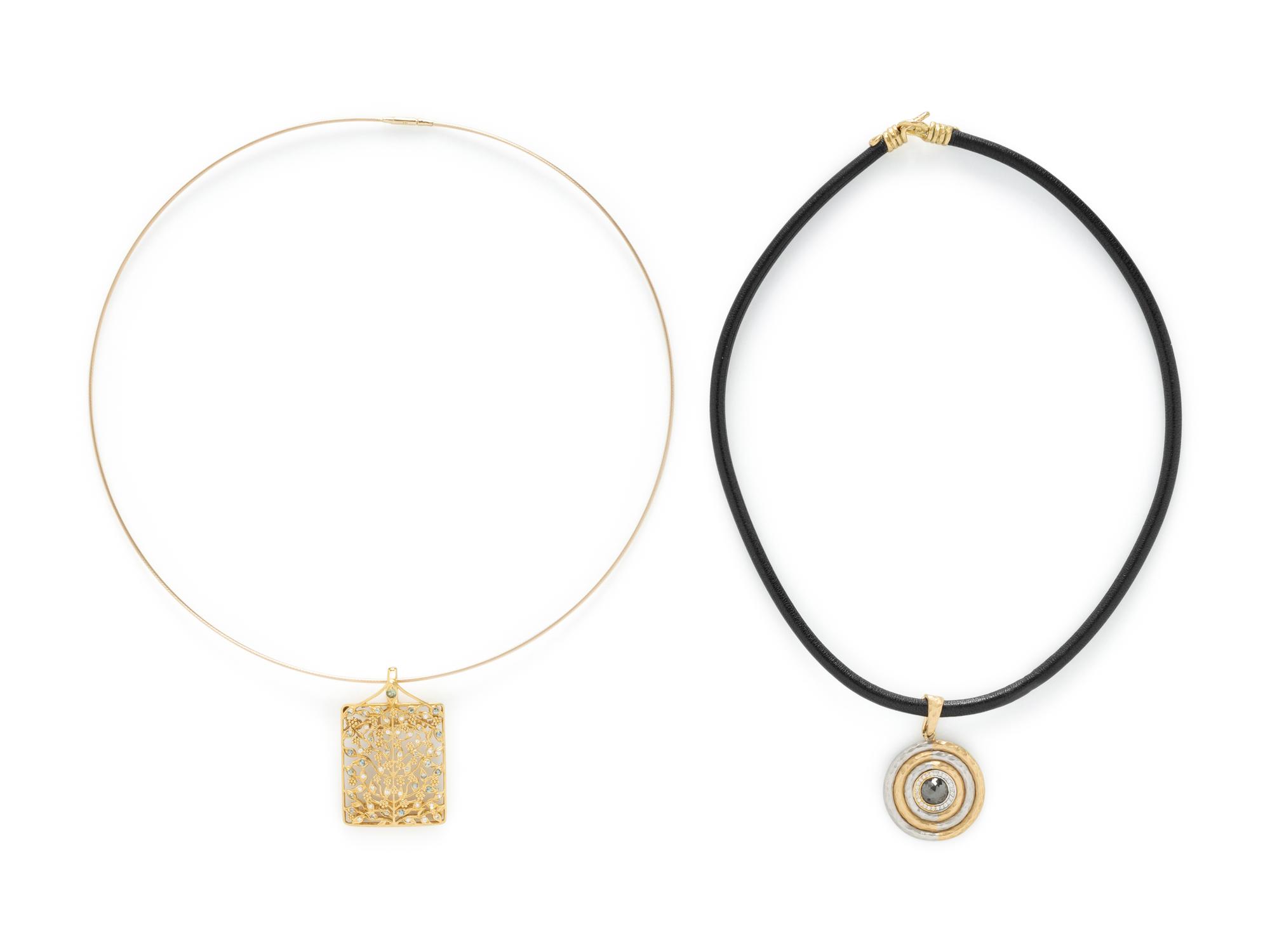COLLECTION OF PENDANT NECKLACES