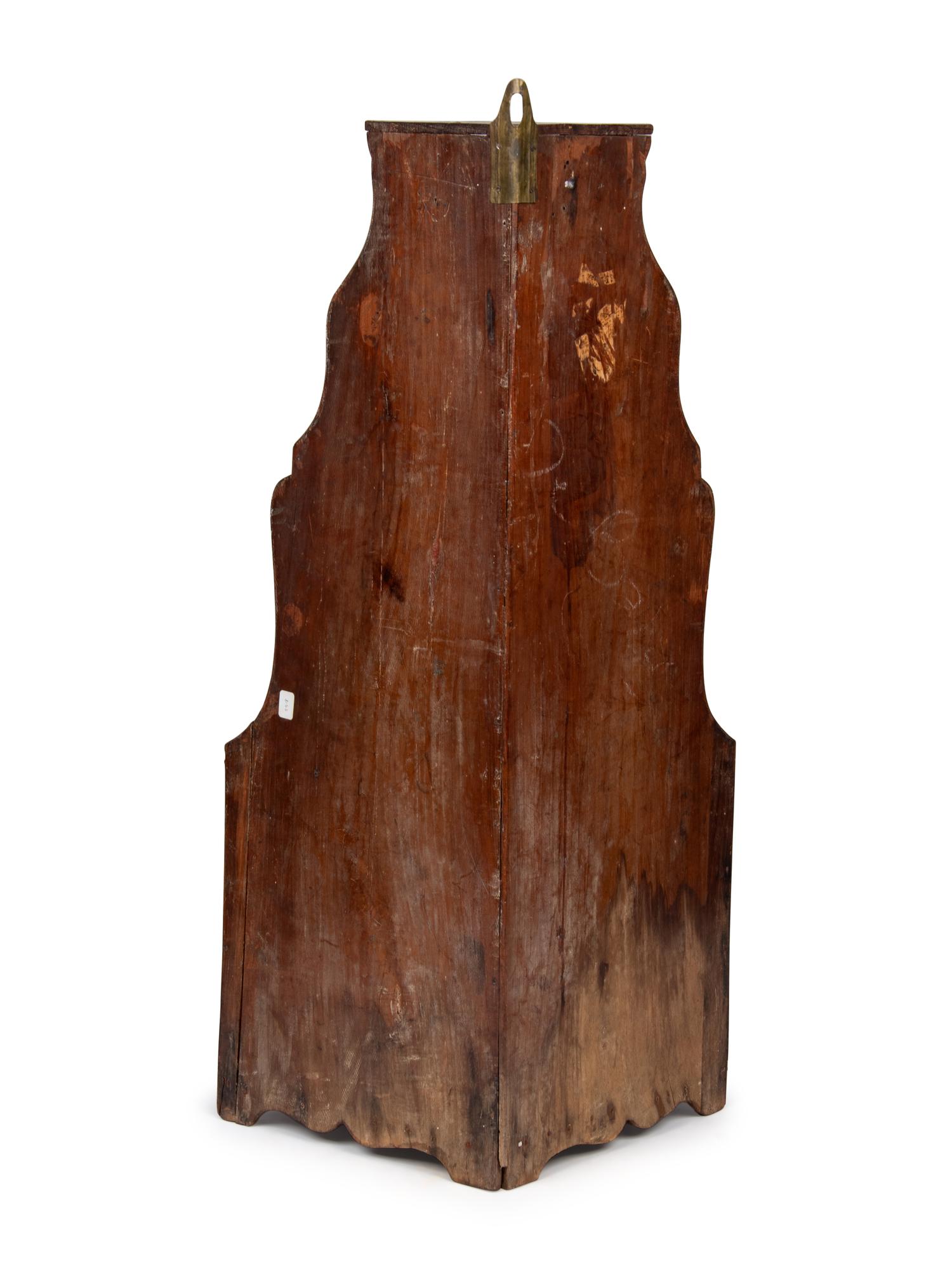 A Louis XVI Tulipwood Hanging Corner Cabinet
