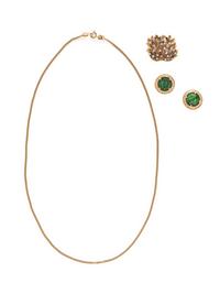 COLLECTION OF YELLOW GOLD JEWELRY