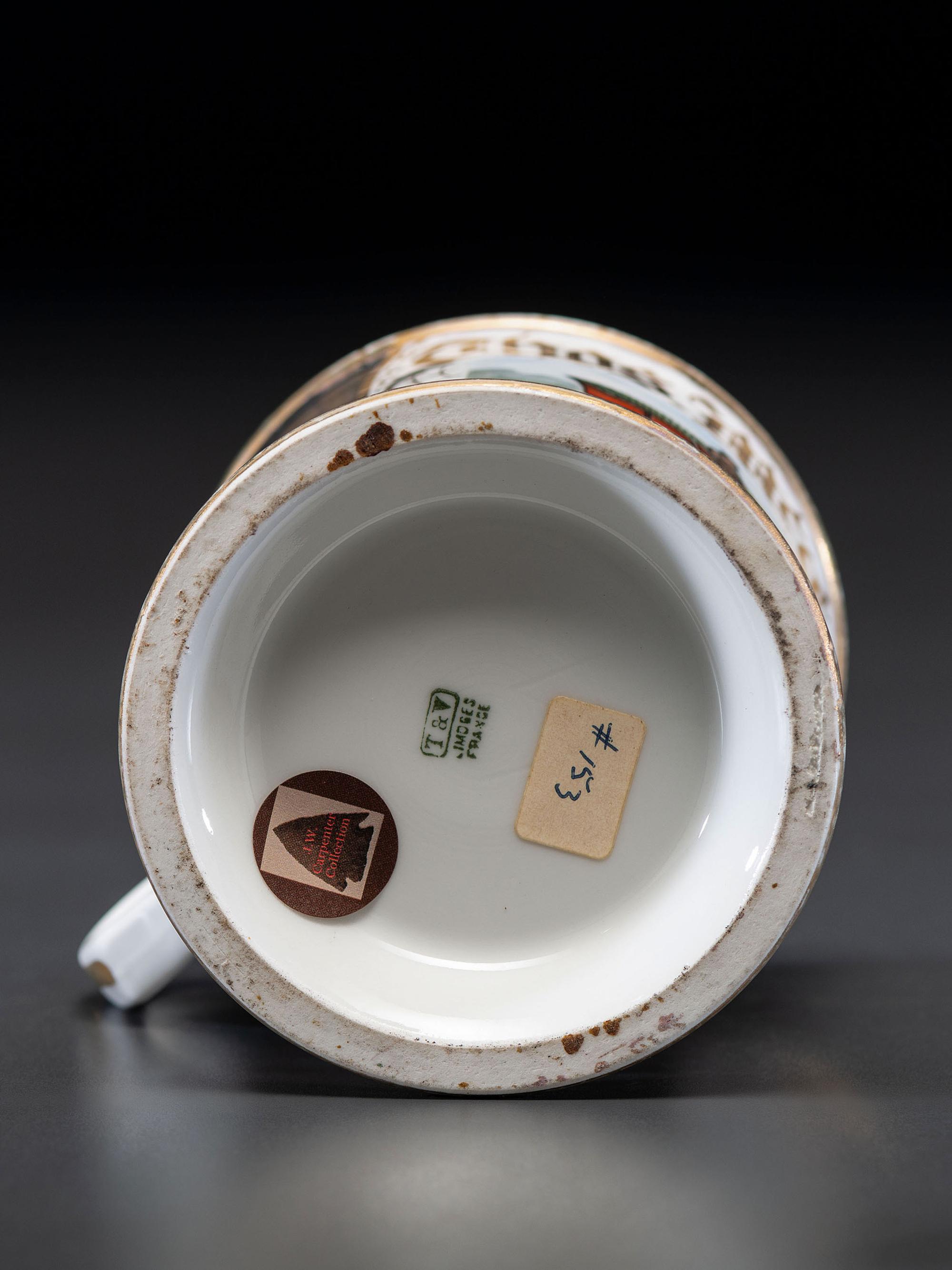 An Open Touring Car Porcelain Shaving Mug