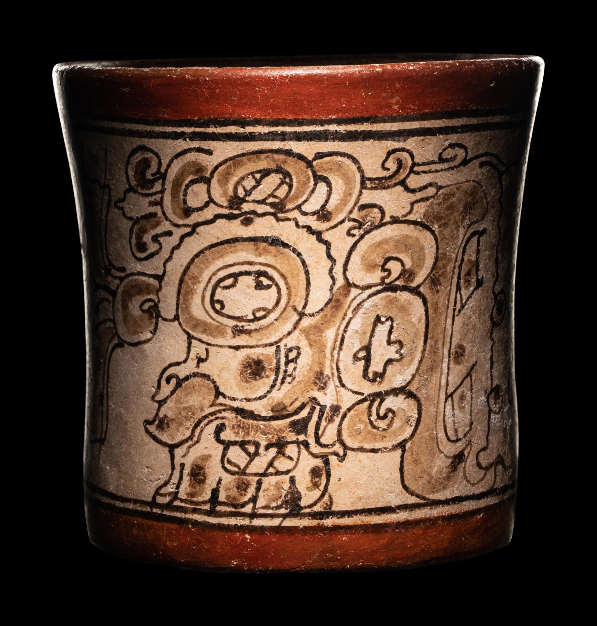 A Maya Codex Style Cylinder Vessel