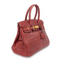 Hermès, Birkin 30 in Burgundy Crocodile