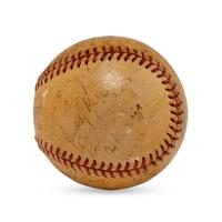 A 1946 New York Giants Team Signed Baseball Featuring Johnny Mize and Ernie Lombardi (JSA Letter of Authenticity),