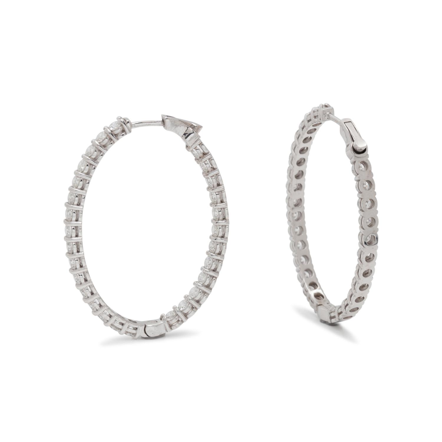 DIAMOND HOOP EARRINGS