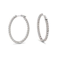 DIAMOND HOOP EARRINGS