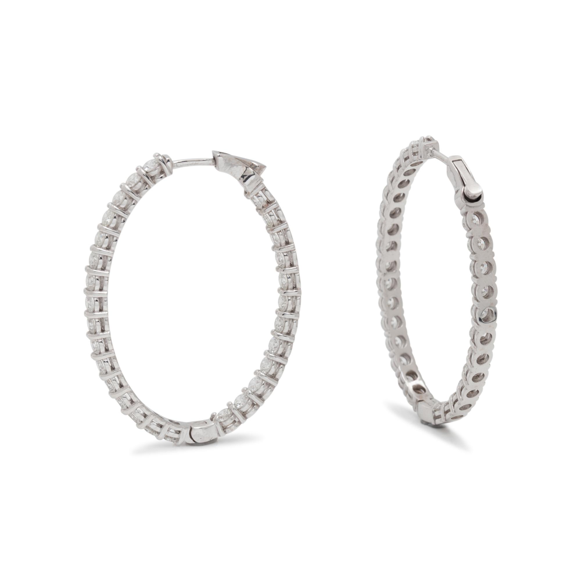 DIAMOND HOOP EARRINGS