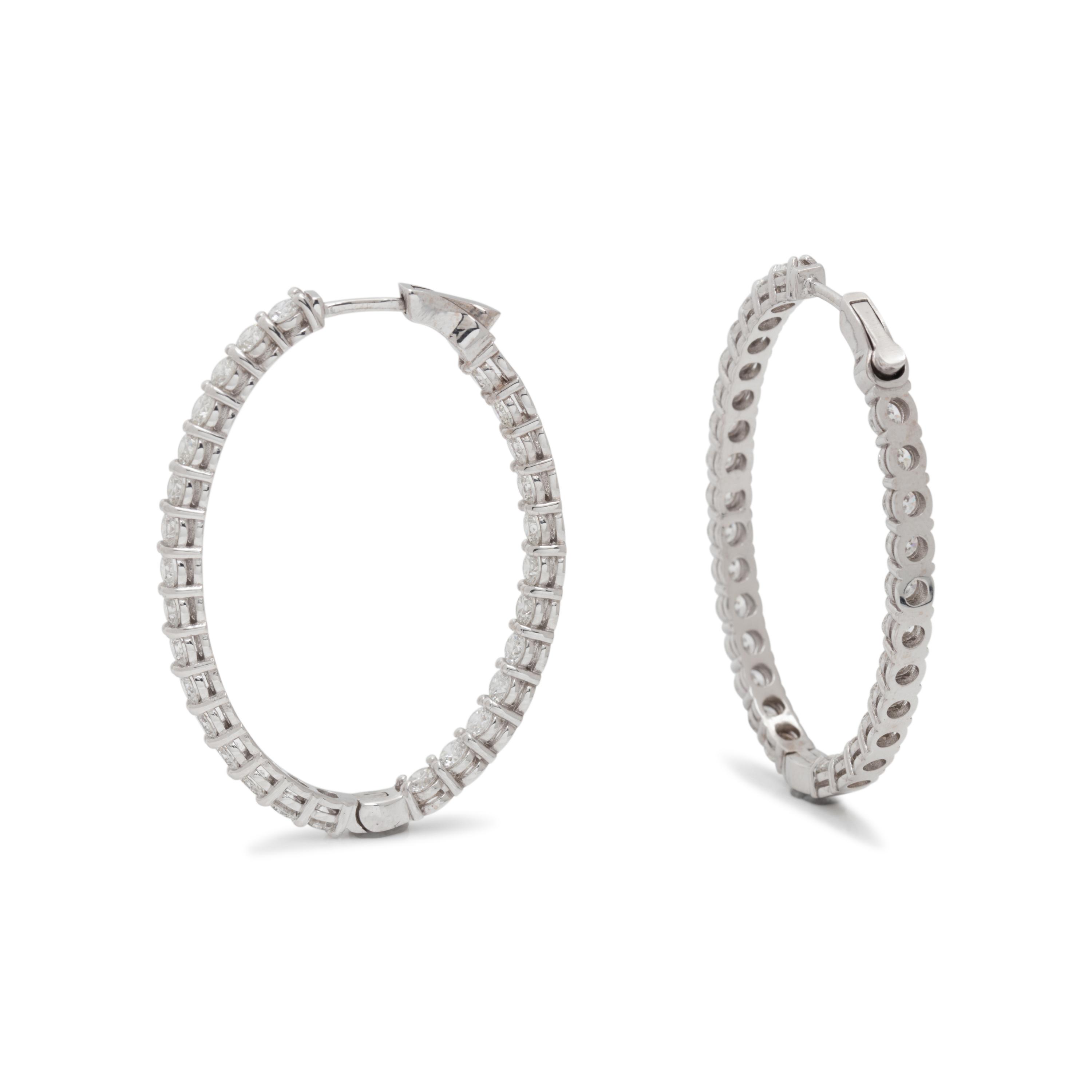 DIAMOND HOOP EARRINGS