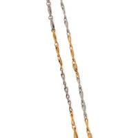 FRENCH, BICOLOR GOLD FOB CHAIN