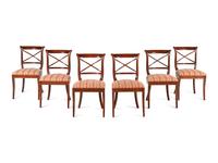 A Set of Six Regency Style Mahogany Dining Chairs