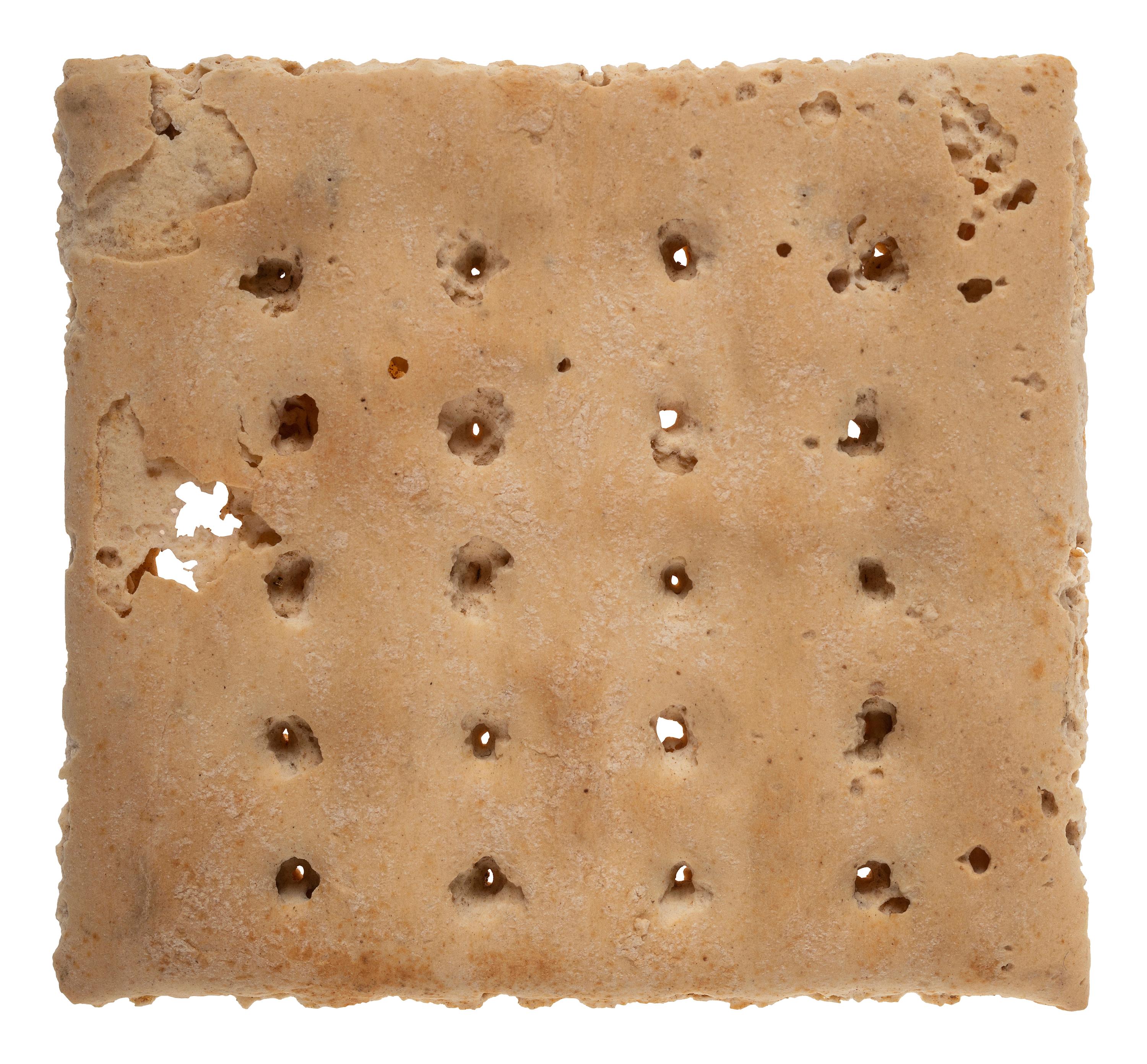 [CIVIL WAR]. A piece of hardtack.