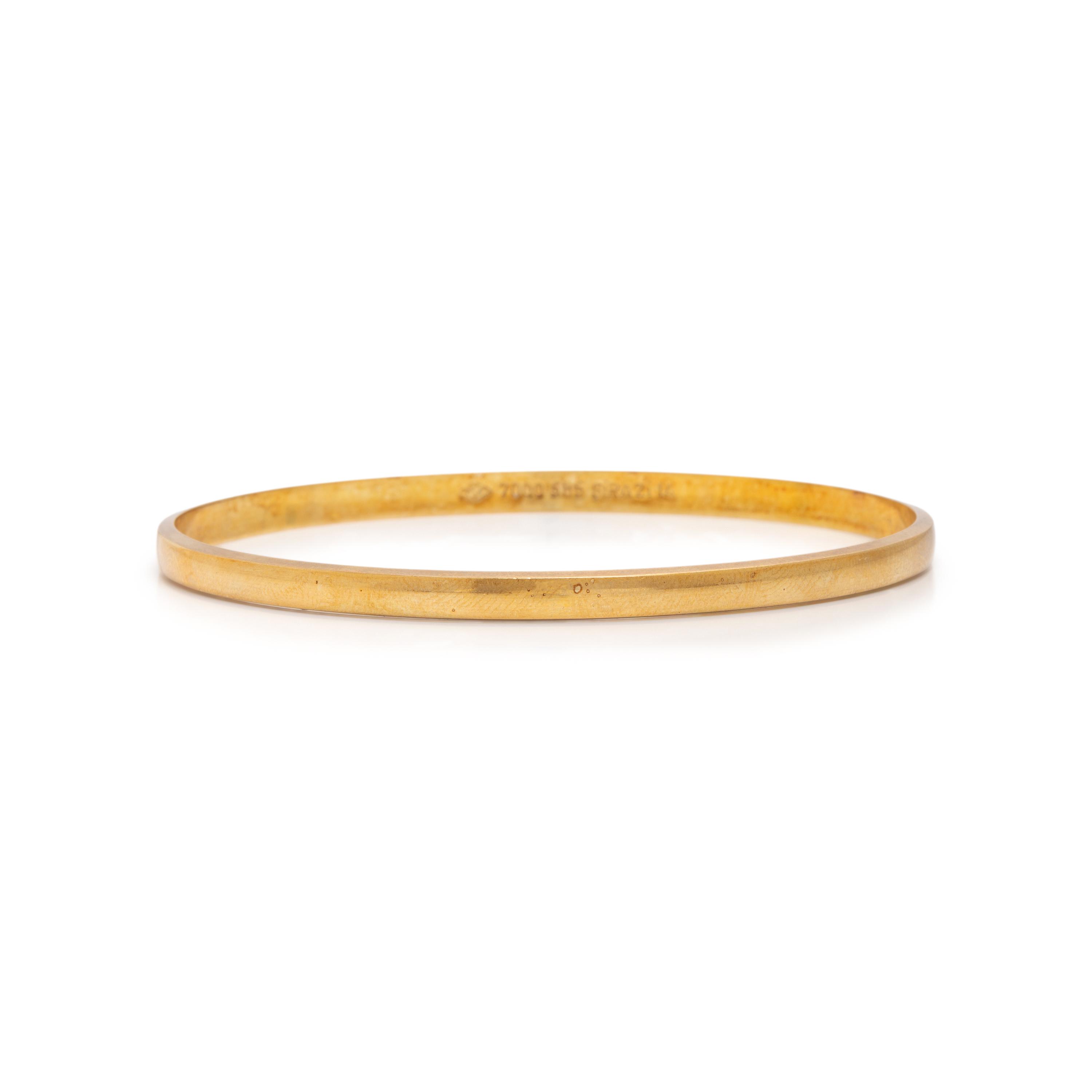 Collection of Yellow Gold Bangle Bracelets