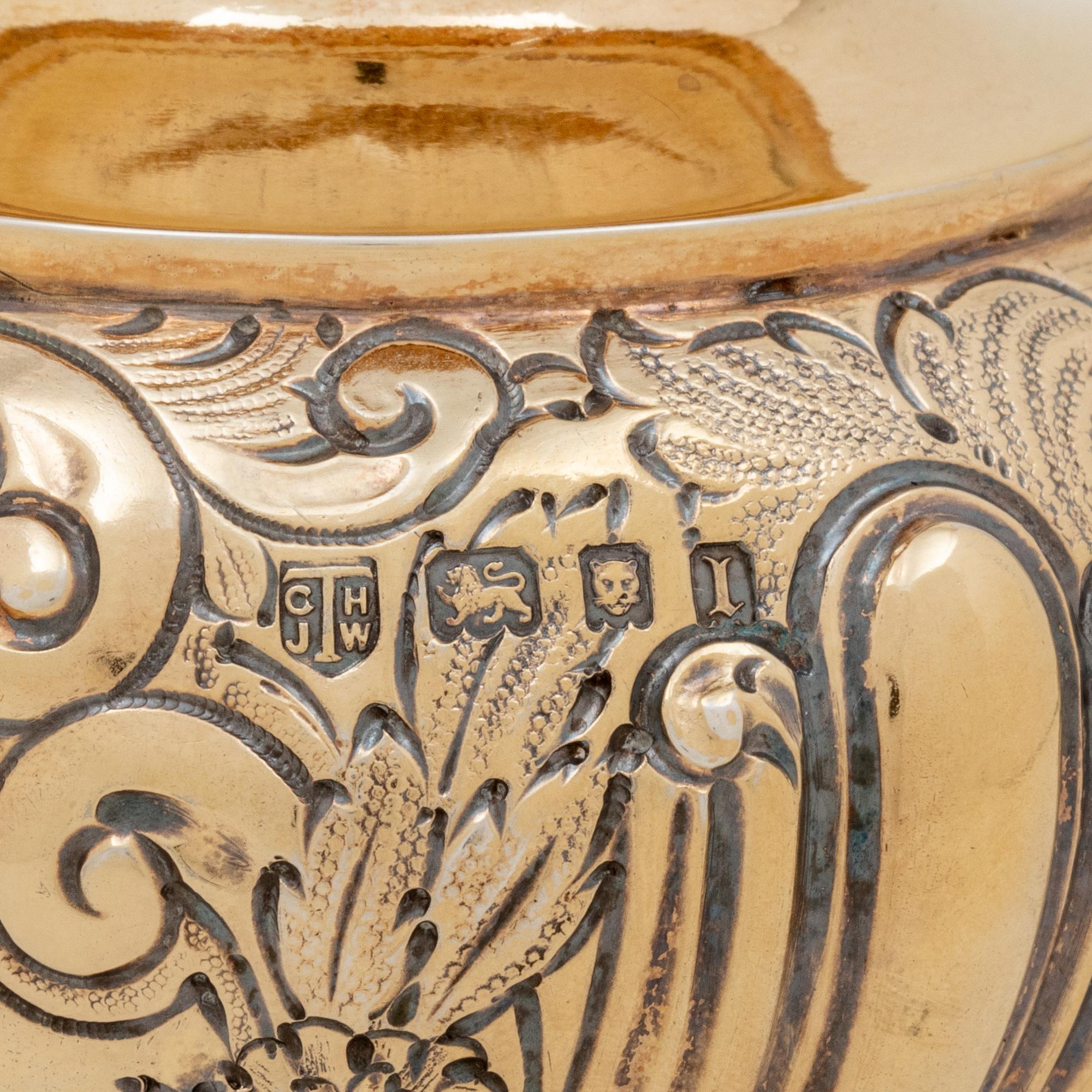 An Edwardian Silver-Gilt Sugar Caster