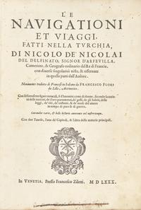 [Travel & Exploration] Nicolai, Nicolo de. Le Navigationi et viaggi, fatti nella turchia...