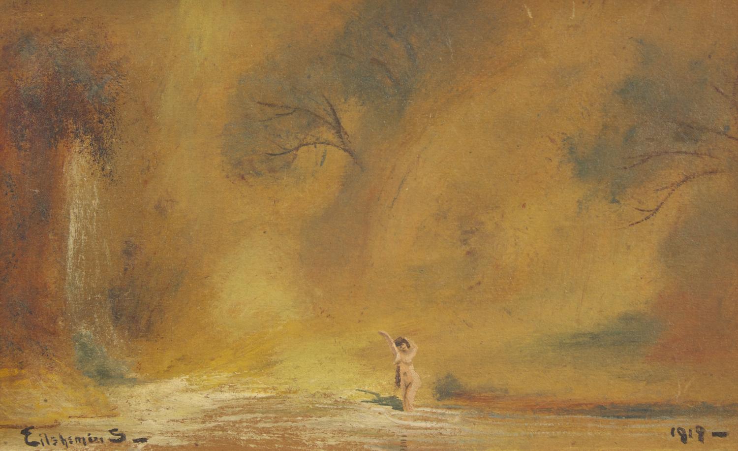 Girl and Waterfront, 1919