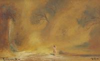 Girl and Waterfront, 1919