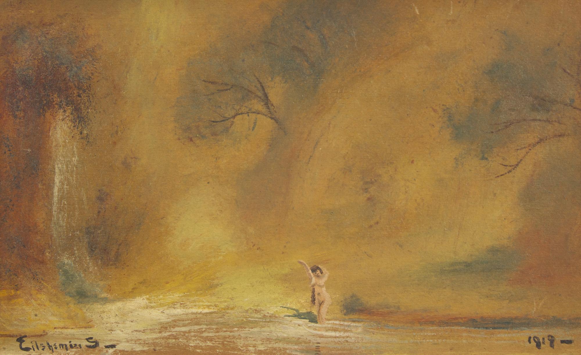 Girl and Waterfront, 1919