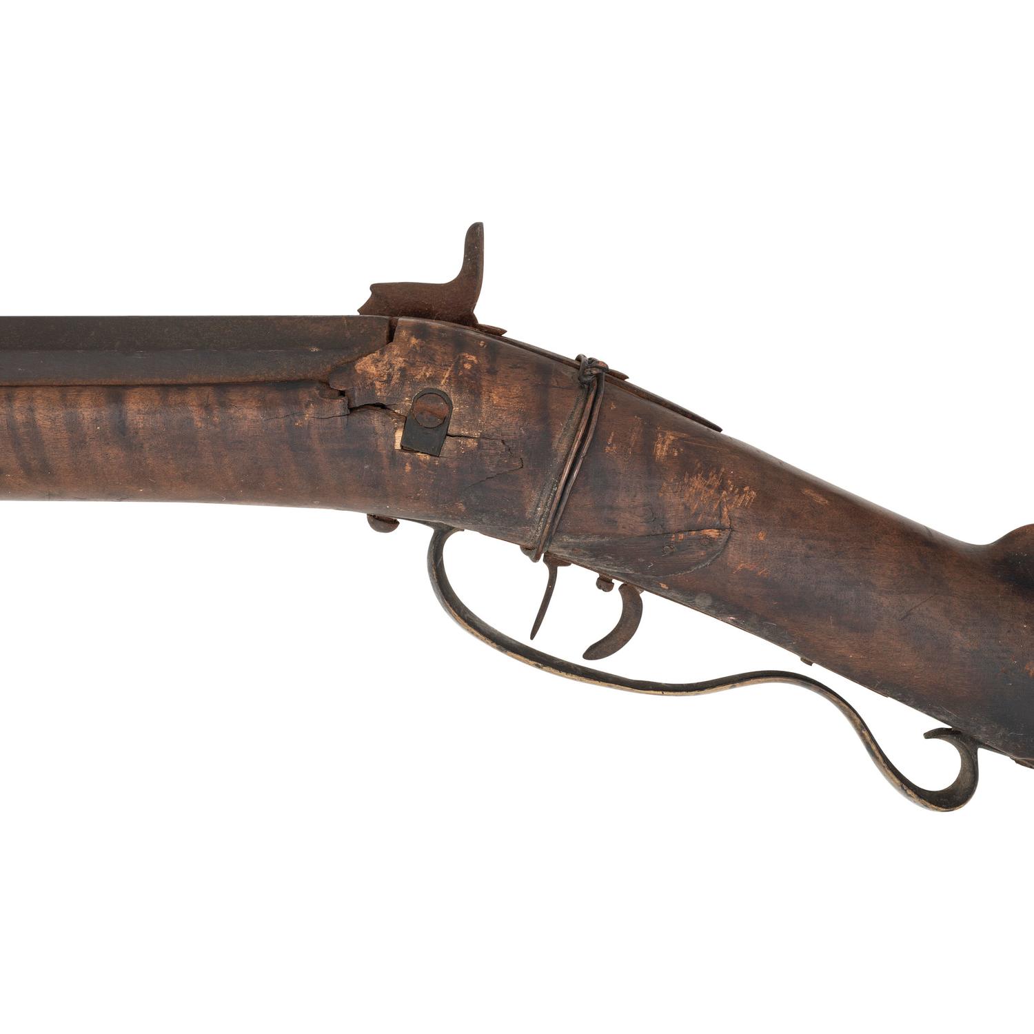 Halfstock Heavy Barrel Percussion Kentucky Rifle by P.A. Reinhard ca.1871