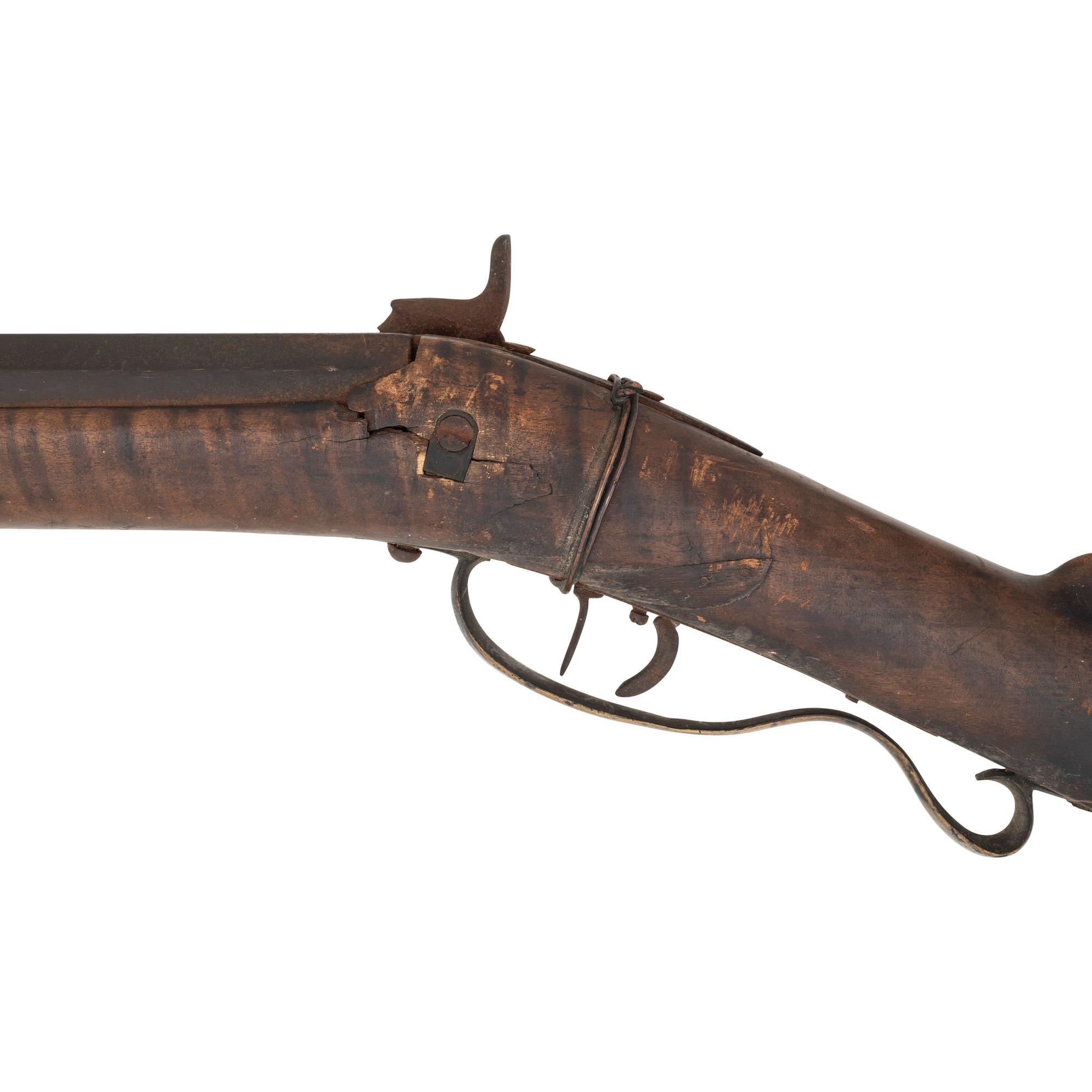 Halfstock Heavy Barrel Percussion Kentucky Rifle by P.A. Reinhard ca.1871