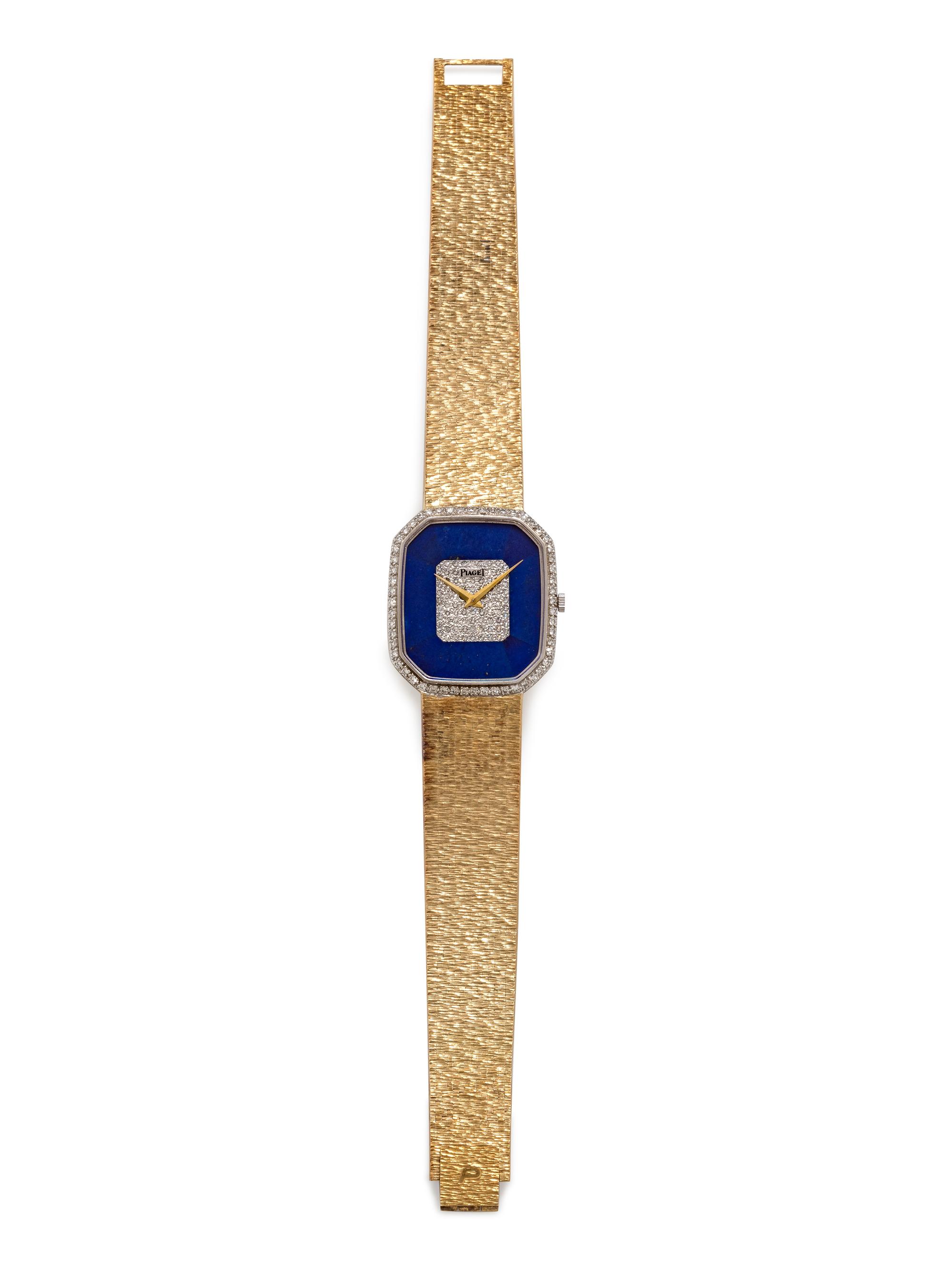 Piaget, 18K Yellow Gold, Diamond and Lapis Lazuli Ref. 9795A6 Wristwatch