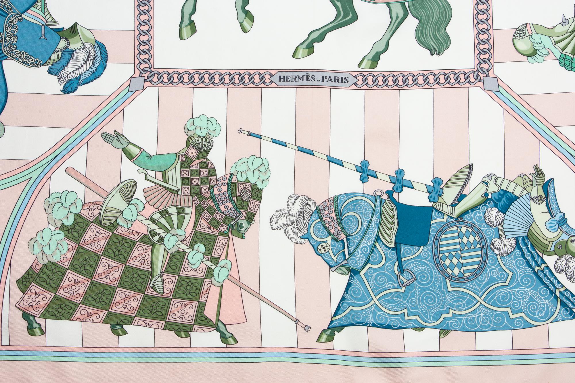 Three Hermès 90cm Silk Scarves
