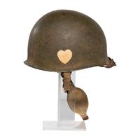 WWII Helmet Attributed to Paratrooper George Fatzer - 101st Airborne
