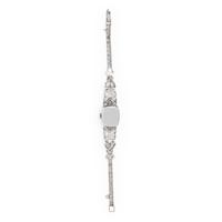 HAMILTON, ART DECO, DIAMOND AND PLATINUM WATCH