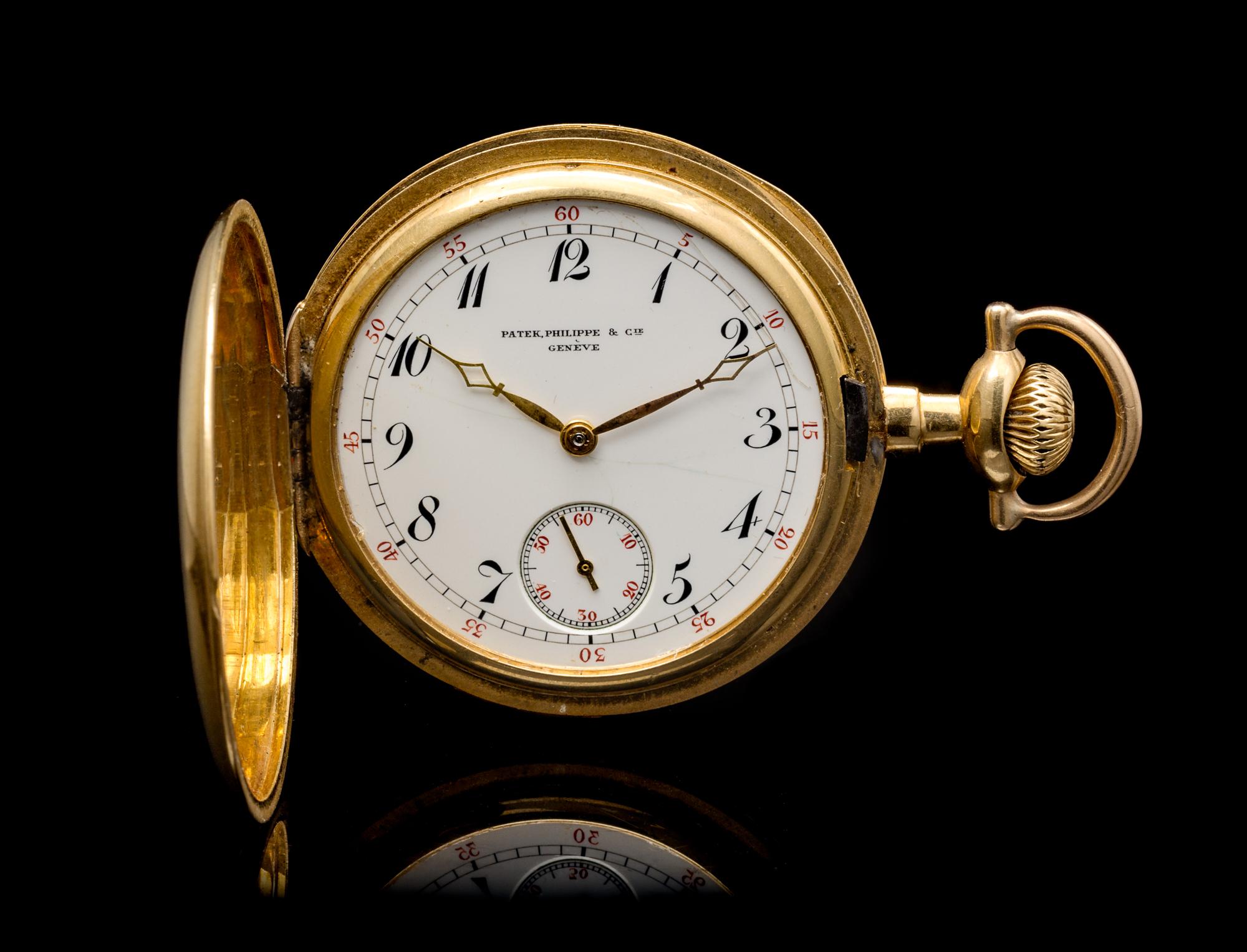 An 18 Karat Yellow Gold Hunter Case Pocket Watch, Patek Philippe & Cie.,