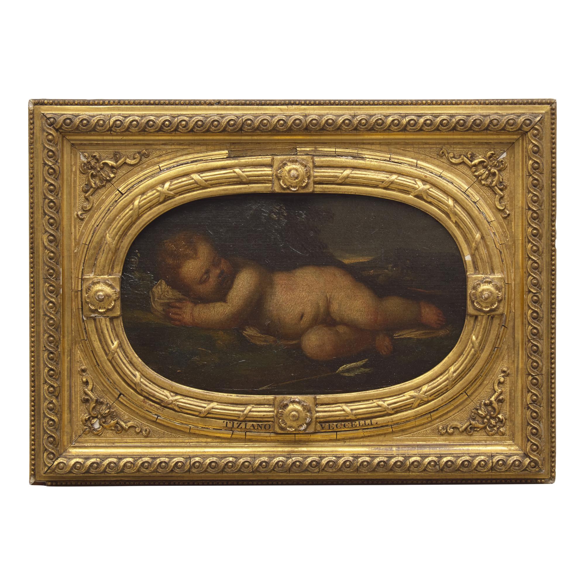 After Titian, Italian School (Italian, 1485–1576) — Recumbent Sleeping Infant