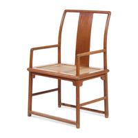 A Chinese Huanghuali Official's Armchair, Nanguanmaoyi, 18th/19th Century 清中期 黃花梨南官帽椅