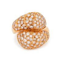 FRENCH, DIAMOND BYPASS RING